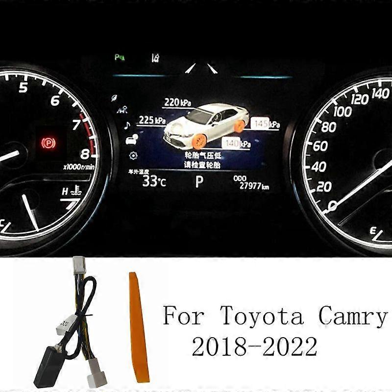 TPMS Tire Digital LCD Display Auto Security Alarm Tyre Pressure For Toyota Camry 2018 2019 2023 2023 2023