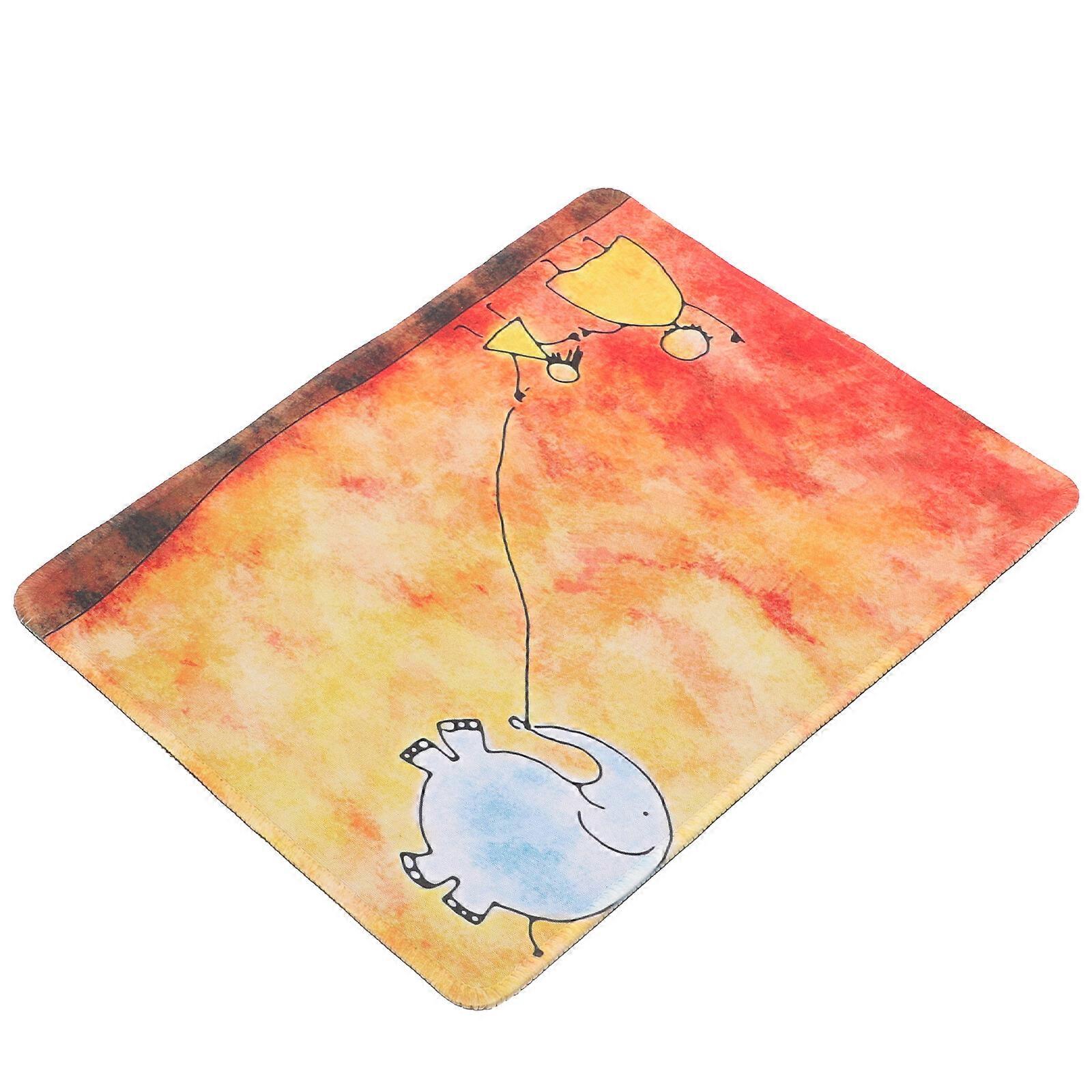 Mouse Pad Cartoon Pattern Rectangle Mouse Mat Anti-skid Computer Mouse Pad