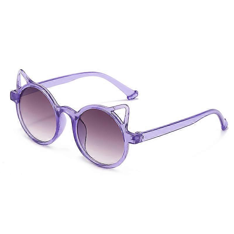 Nya Barnmode Solglasögon Flicka Söt Liten Katt Formade Solglasögon Söt Pojke Utomhus Solskydd Glasögon UV400 Oculos De Sol