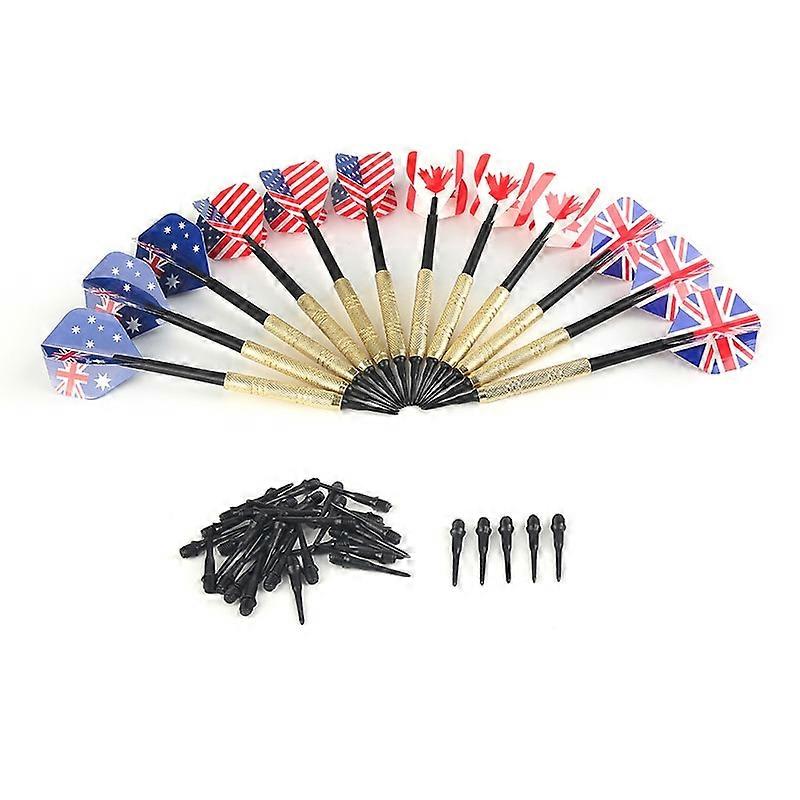 12pcs Soft Tip Darts Set Supplies 36 Extra Plastic Tips Safe Dart Indoor Professional Dartboard Games Accessories ProfessionalDart Backboards