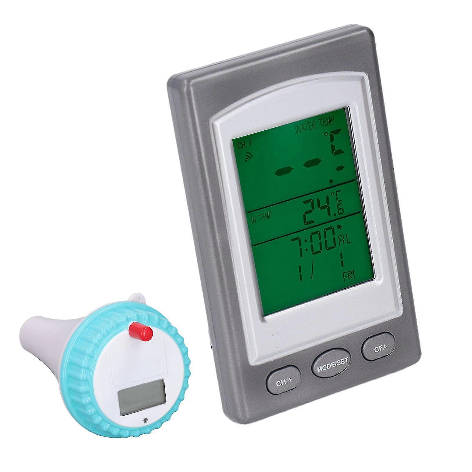Wireless Remote Digital Pool Thermometer for Pools Spas Hot Tubs - Pool Thermometer
