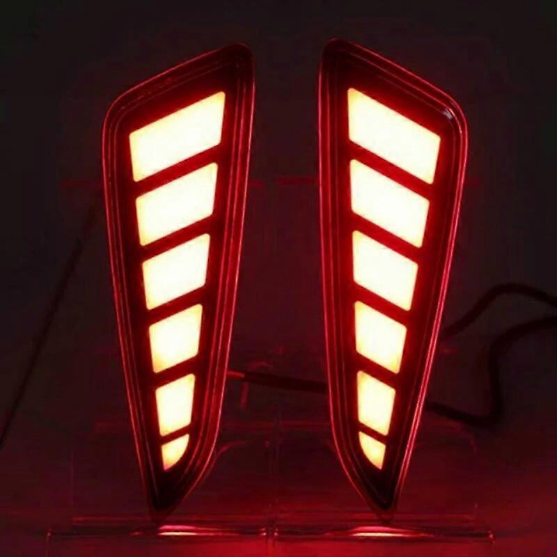 Car Flashing 1Set For Toyota C-HR CHR 2016 2017 2018 2019Multi-function LED Reflector Lamp Rear Fog Lamp Rear Bumper Brake Light