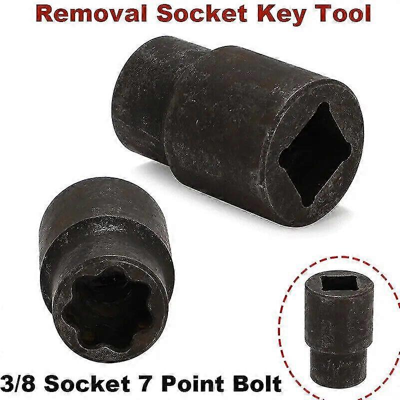 Exquisite Exquisite Universal 3/8 Socket Remove M8 7 Points Bolt For Wheel Front Nut Socket Key Tool
