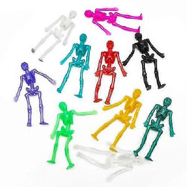 Soft Rubber Elastic Skull Decompression Toy 10pcs Mixed Colors Tw