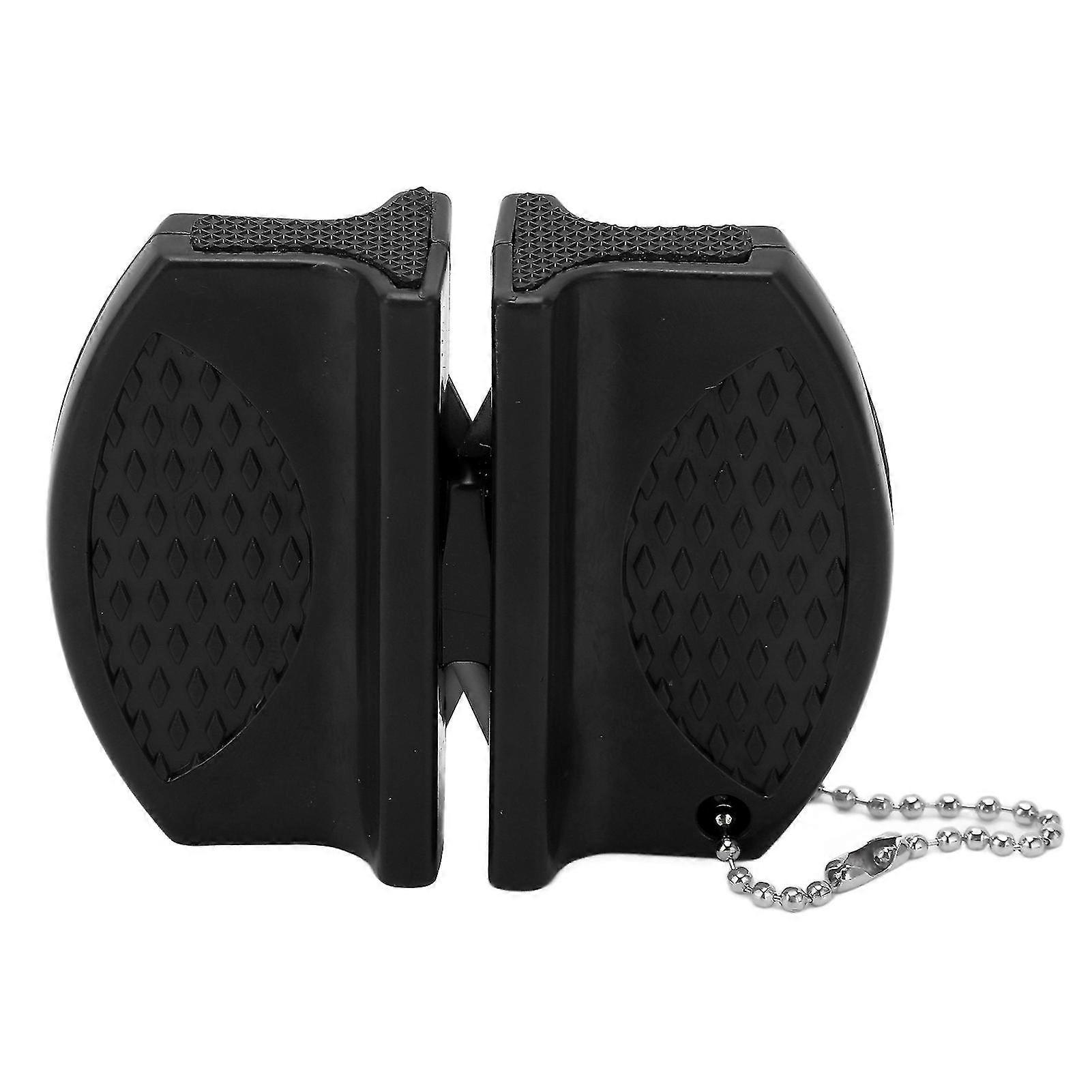 2Pcs Portable Mini Knife Sharpener Multifunctional Double Sided Pocket Knife Sharpener for Outdoor Use