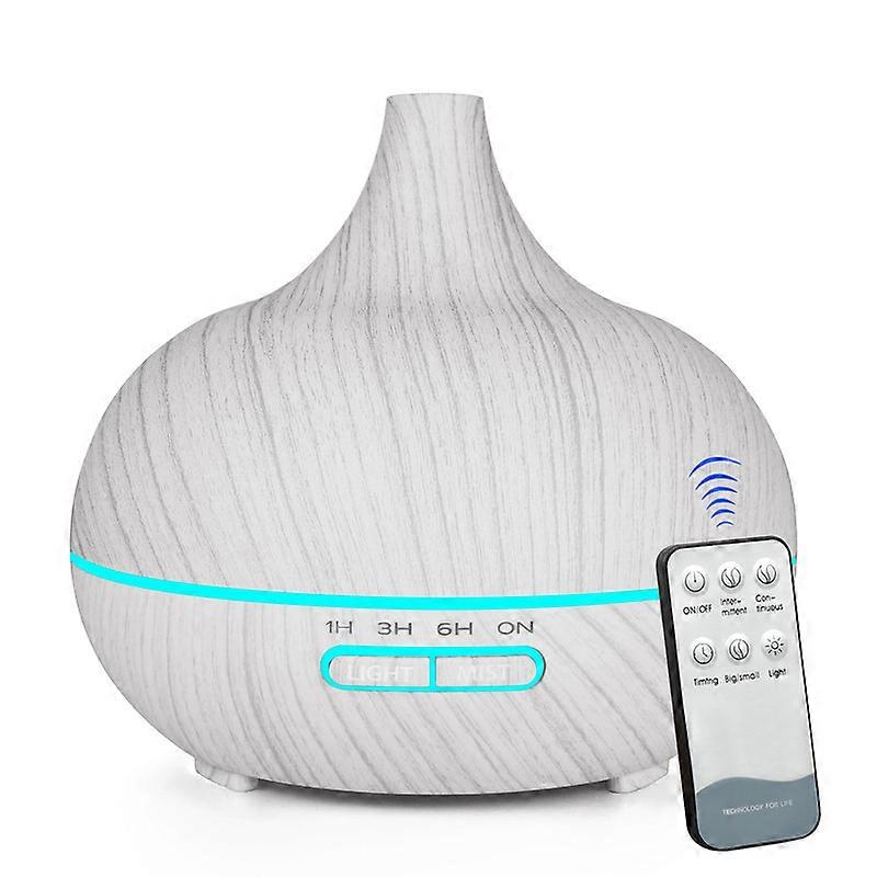 400ML Wood Grain Aromatherapy Diffuser with Remote, Ultrasonic Diffusers Humidifier