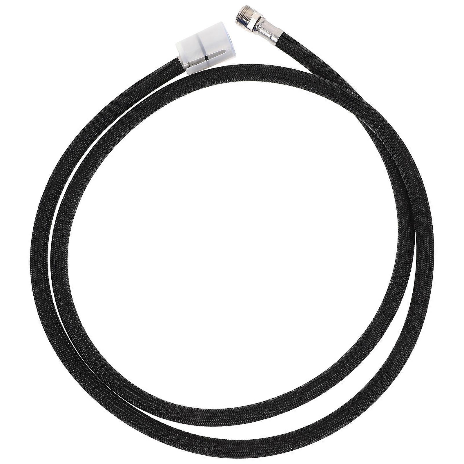 1Pc 1.5 Meters Nylon Fabric Water Nylon Draw-tube Dense Fabric Hose Pull-down Faucet Black