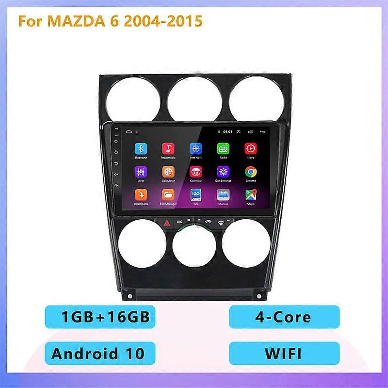 2DIN Android 10 4+64G Car Radio Stereo Multimedia Player Carplay Auto WIFI RDS DSP GPS navigation for MAZDA 6 2004-2015