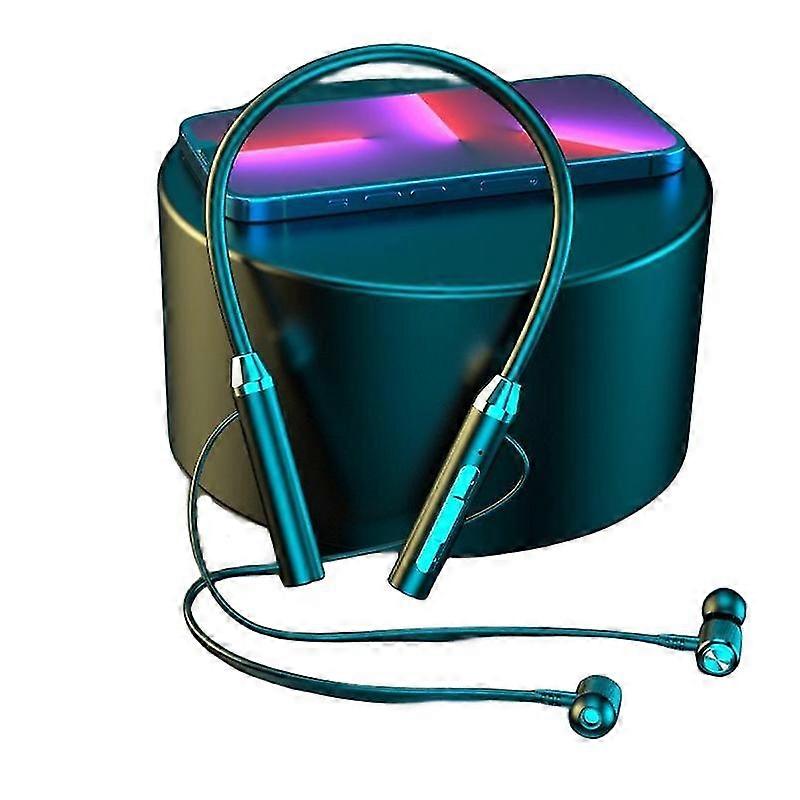 Boyun Kablosuz Bluetooth Kulaklık 3D Stereo Surround Kulaklıklar Manyetik Spor Boyun Bandı Kulaklık Boyun asılı Kulaklık Mic ile