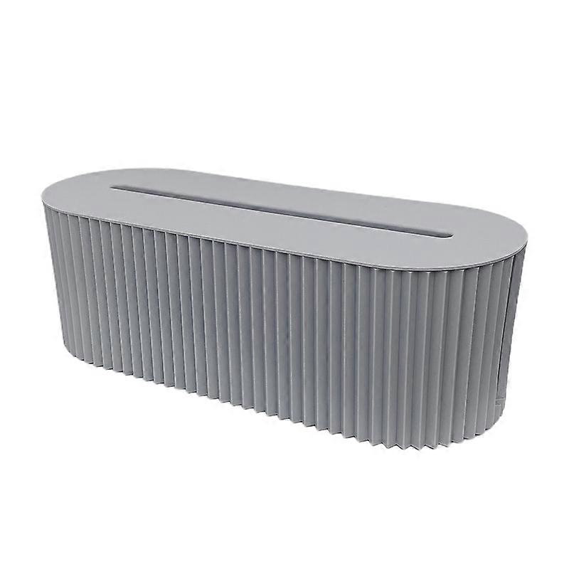 Cable Storage Box with Lid Save Space High Capacity Living Room Desktop Socket Cable Management Box Daily Use Qinhai