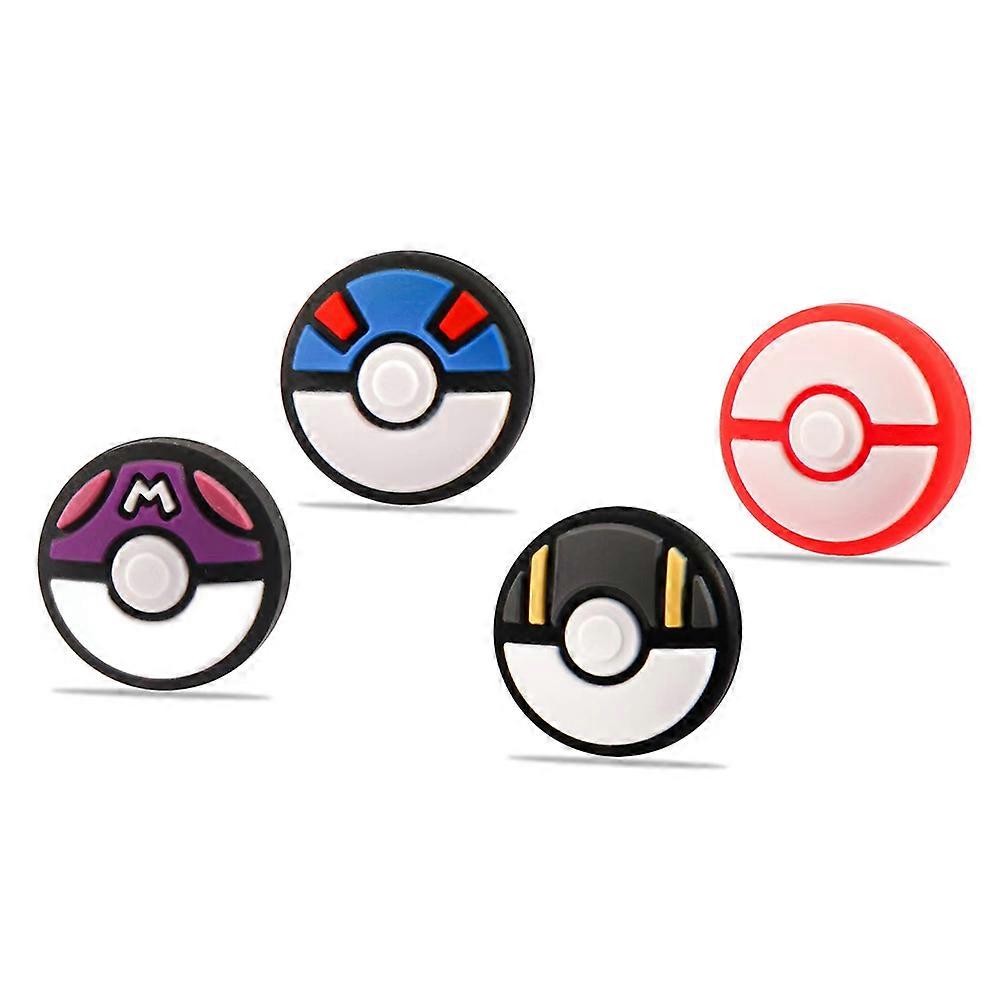 4pcs Silicone Analog Thumb Grip Caps Compatible with Nintendo Switch OLED/Switch Lite/Switch Joystick Protective Cover