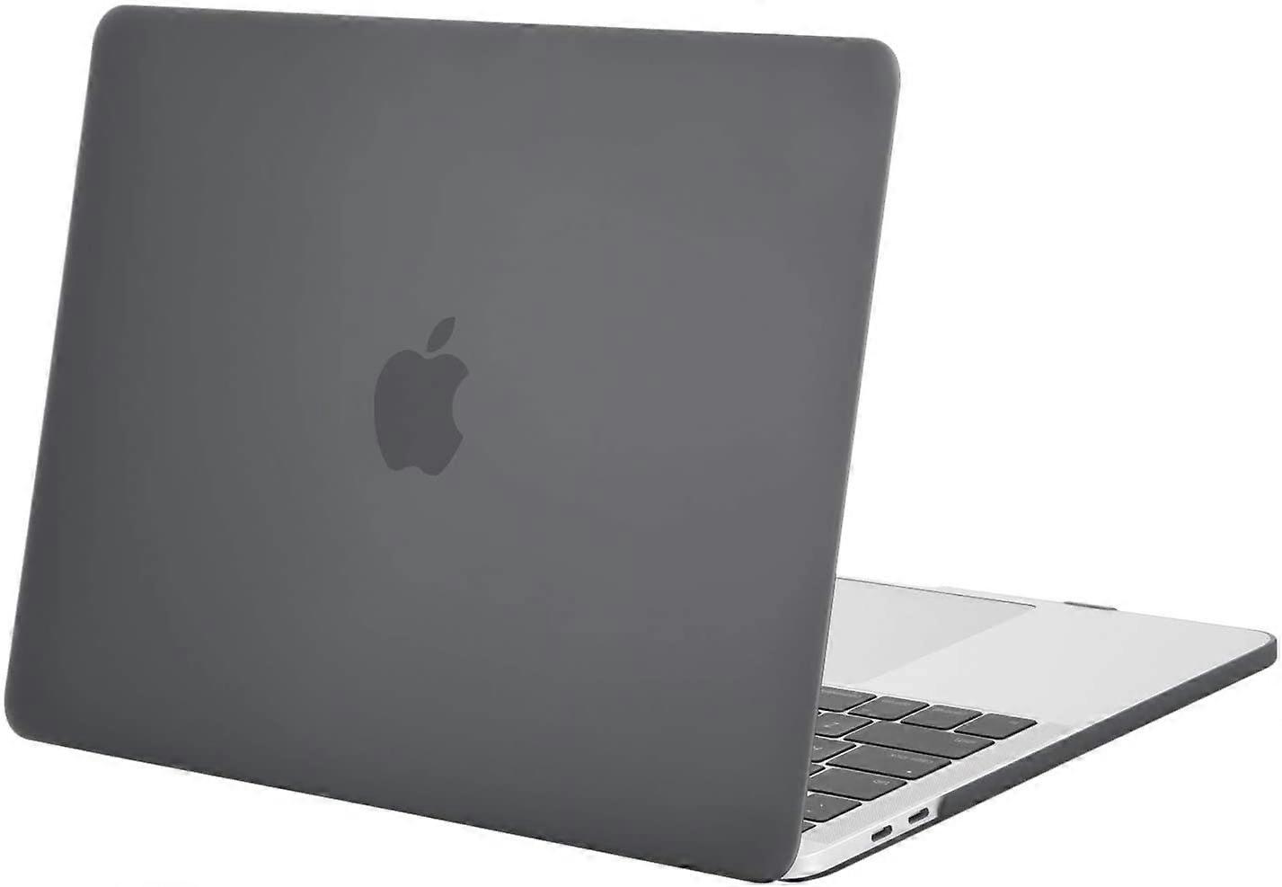 Gray  Compatible with MacBook Pro 15 Case 2019 2018 2017 2016 Release A1990 A1707 with Touch Bar and Touch ID, Plastic Hard Case Shell Cover, Black