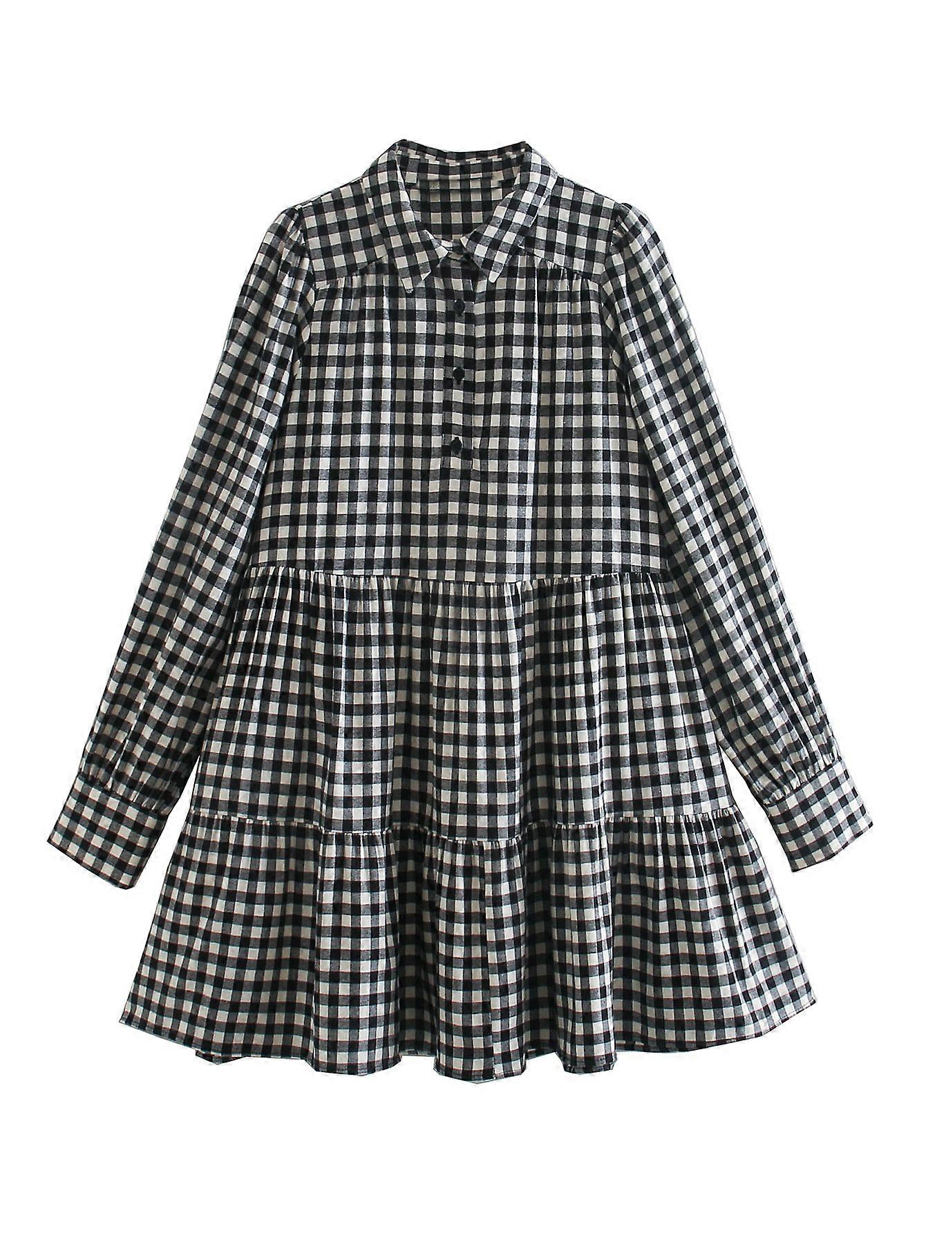 Women's Long-Sleeved Plaid
