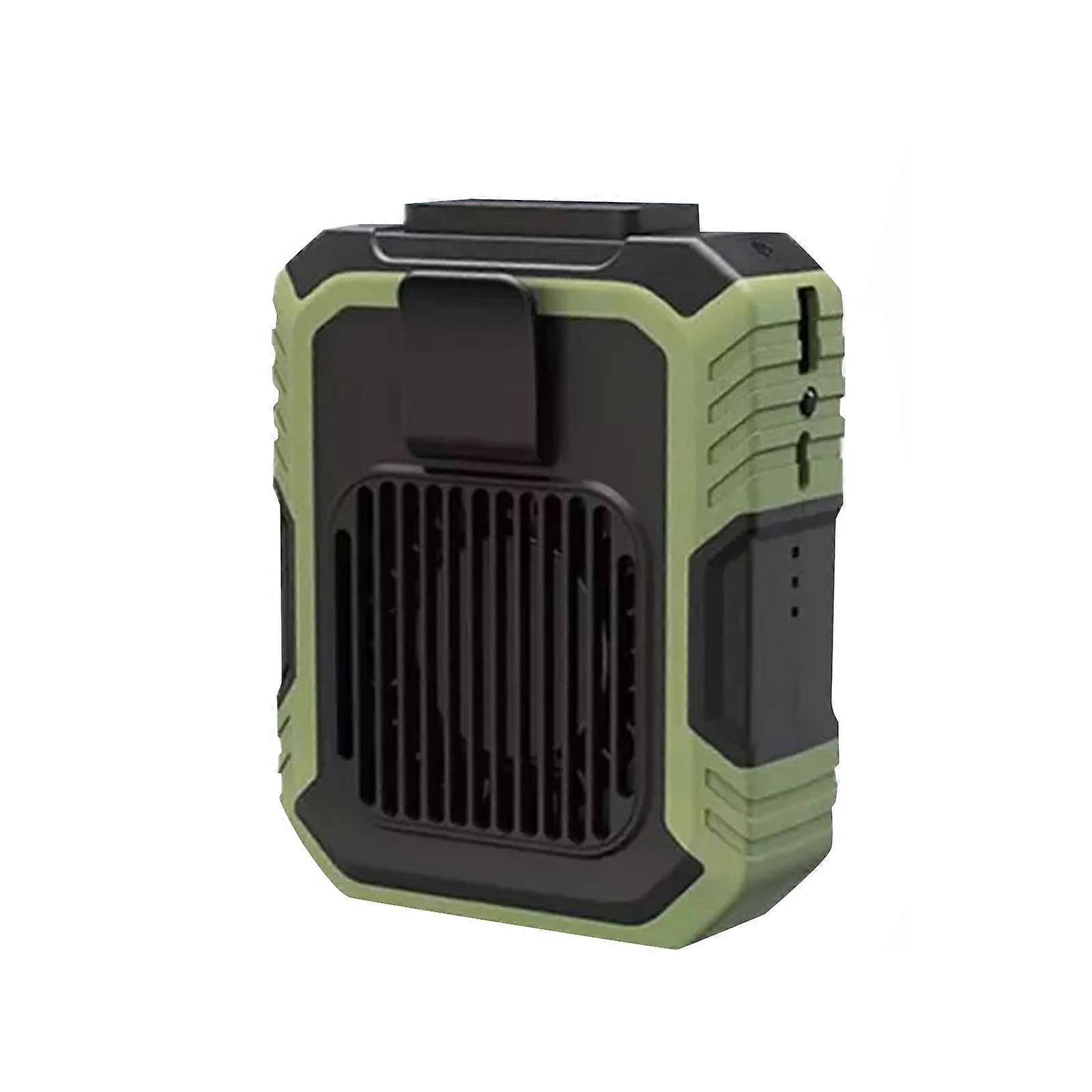 תפס מותניים נייד על מאוורר תלוי מאוורר קירור USB נטען כוח בנק מאוורר