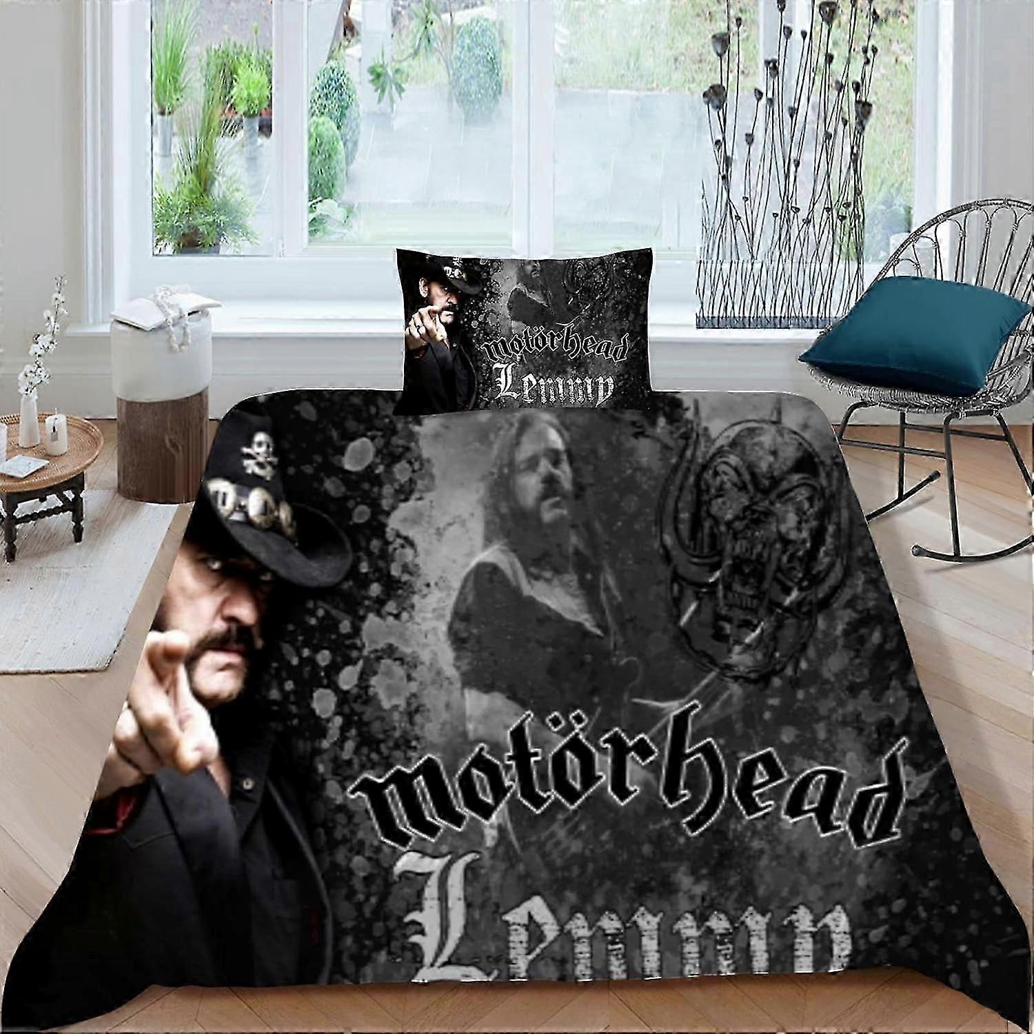 J3460 Lençóis 3D Bon Jovi Conjunto de capa de edredão Soft 2 Piece Conjunto de cama meninos Print Pattern Comforter Cover Set com fronha Quilt Cover com zíper 1