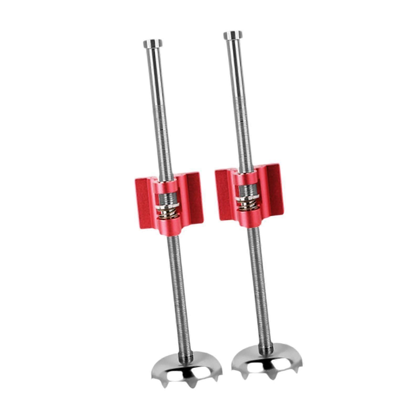 2Pcs 낚시 상자 확장 다리 낚시 상자 텔레스코픽 다리 하이킹 피크닉 레드