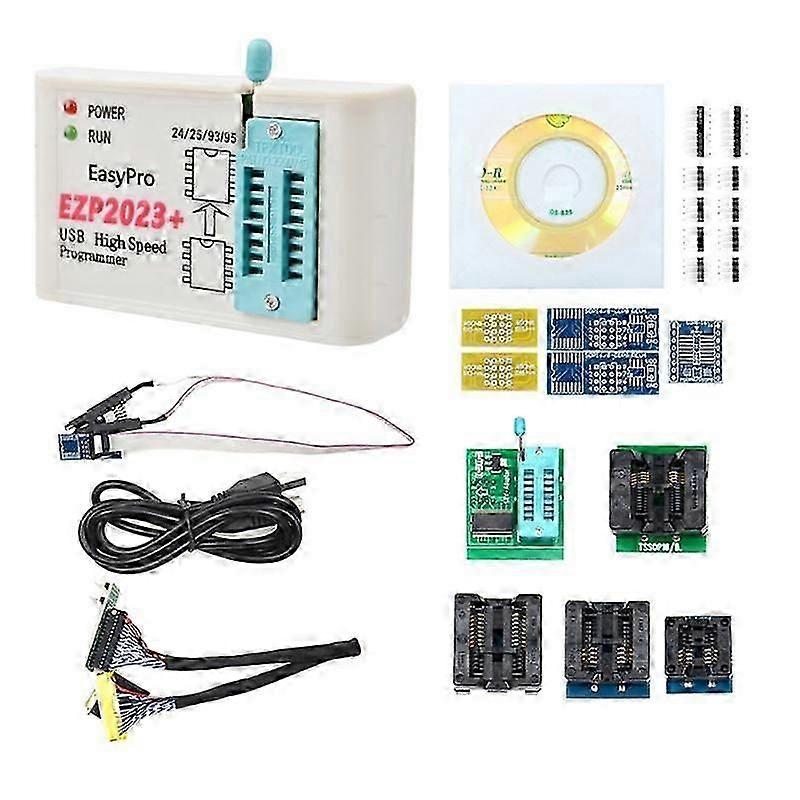 Ezp2023+ High-speed Spi Flash Programmer Full Set+12 Adapters Support 24/25/93/95 Eeprom Bios 25t80