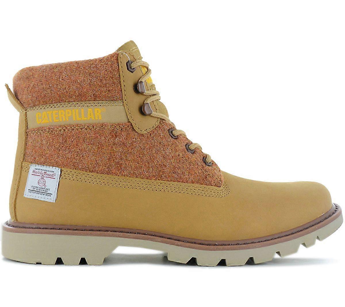 CAT Caterpillar Colorado 2.0 Harris Tweed Boots - Bottes Cuir Ambre-Doré P111326
