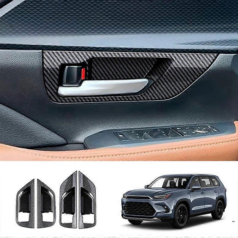 Car Inner Pull Handle Trim Frame Sticker Door Bowl Panel Cover Carbon Fiber Trim for Grand 2024