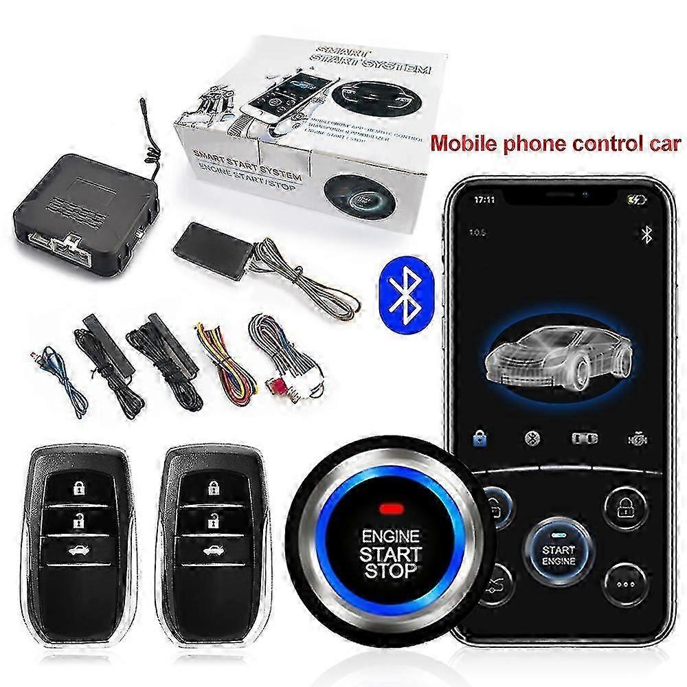Phone App Control Automatic Start Stop Keyless Entry System Central Lock Automation Remote Start Eng