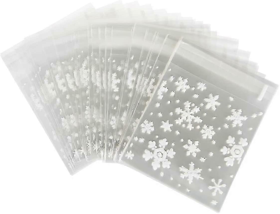 حزمة من 100pcs أكياس الحقائب ندفة الثلج الأبيض حقيبة التعبئة والتغليف
