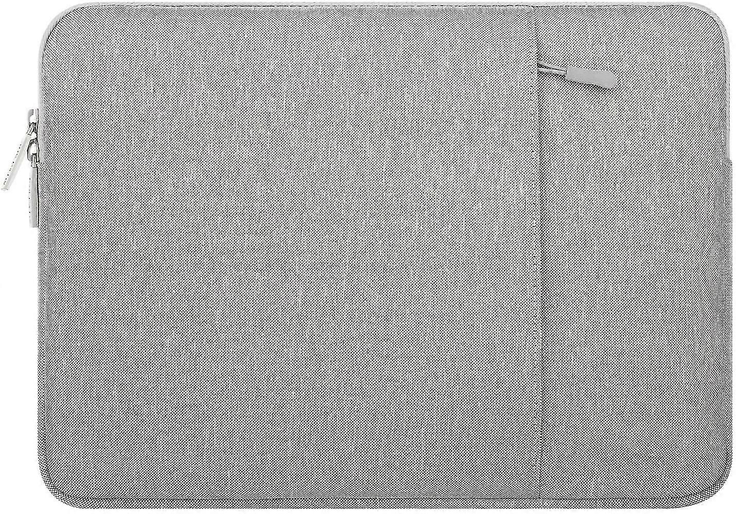 Laptop Protective Sleeve Compatible With 13-13.3 Inch Laptops, With Pockets Polyester Fiber Vertical Protective Sleeve, Gray"