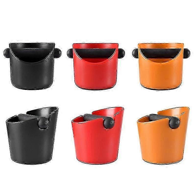 Abs Shock-absorbent Espresso Knock Box Anti Slip Coffee Grind Dump Bin Waste Bin With Detachable Knock Bar For Barista