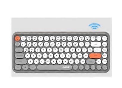 Mofii Multi-Device Wireless Bluetooth Keyboard Mini 84-Key Retro Round Keycaps Wireless Bluetooth Keyboard Ergonomic Design