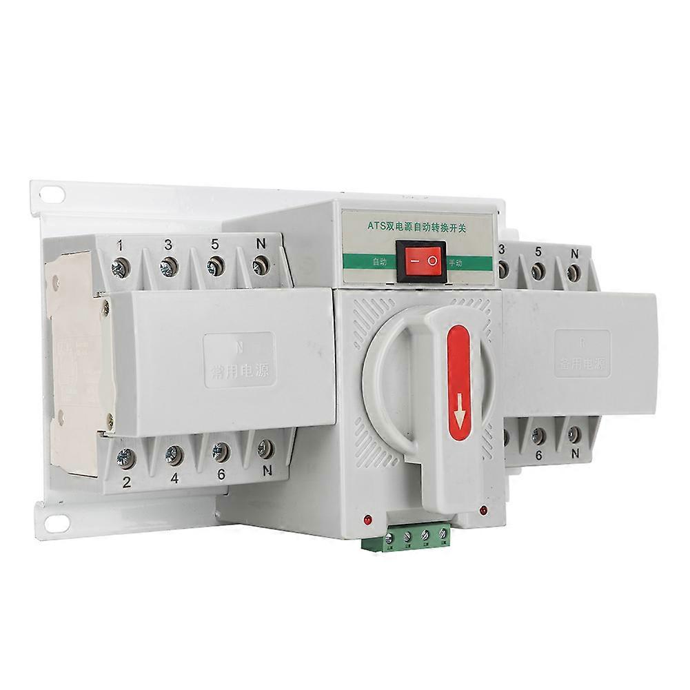MINI Dual Power Automatic Transfer Switch 4P/63A Dual Power ATS CB level Plastic Shell