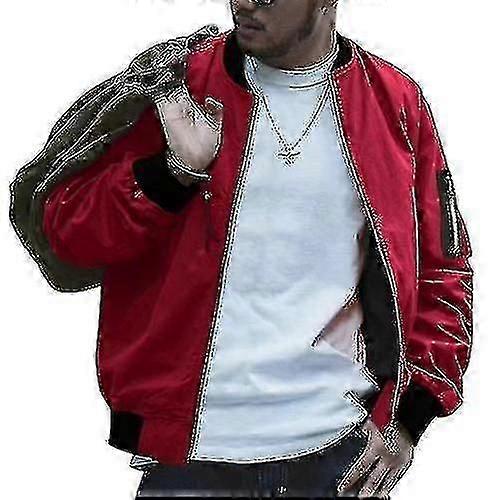 Men's Jackets-windproof Bomber Jacket Full Zip Coats Outwear