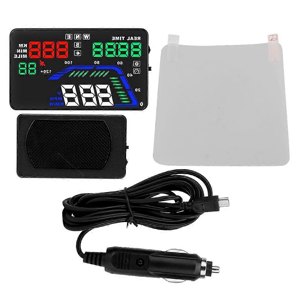 Universal 5.5" Car HUD Head-Up Display Multi-Color Windshield Screen Projector