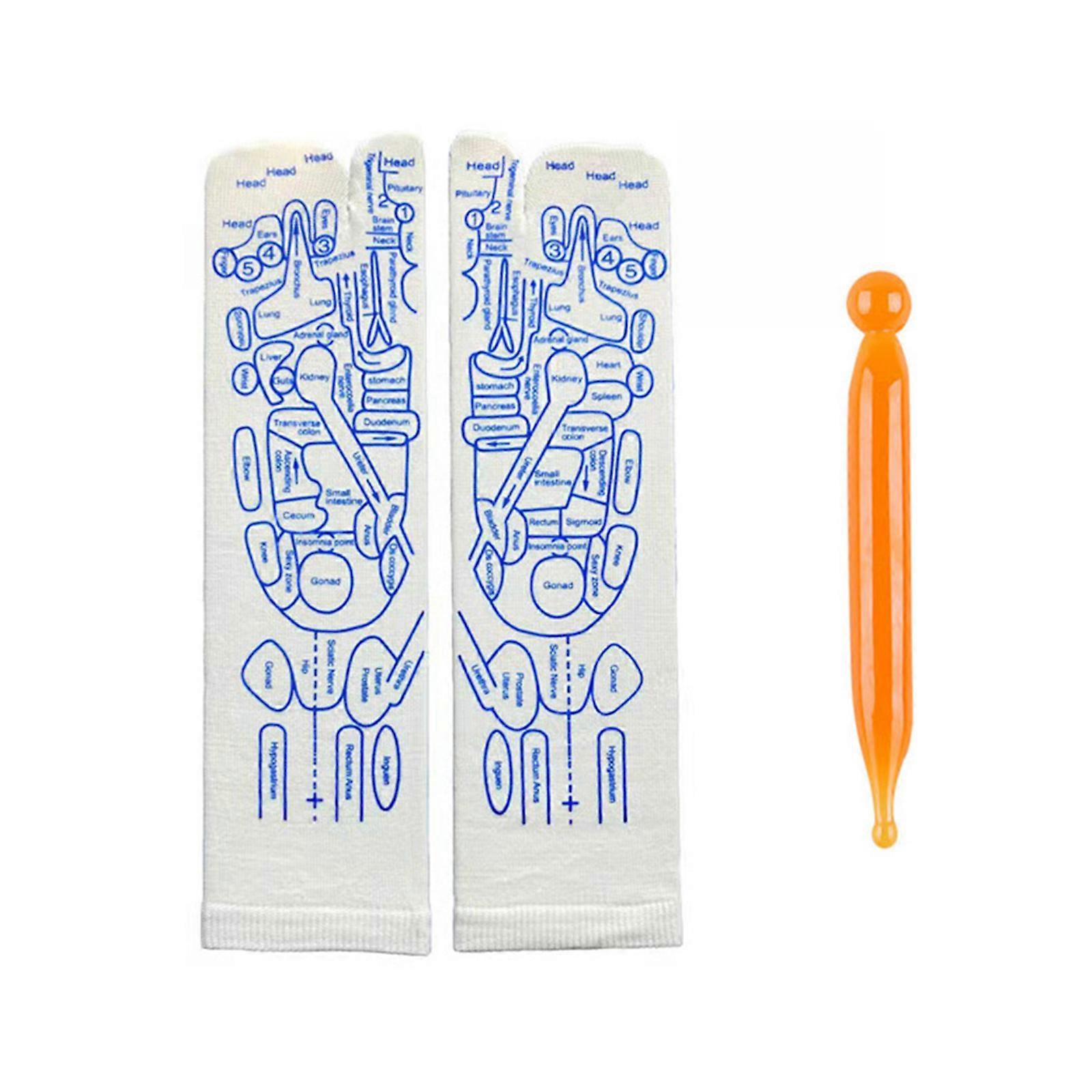 Comfortable Reflexology Socks for Foot Relief with Tool