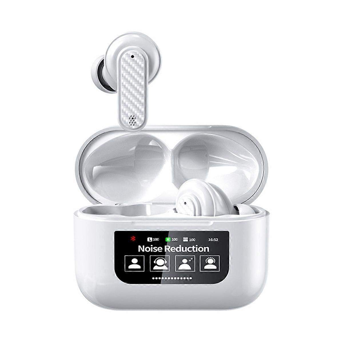 Smart Touch Screen Translator Headset Wireless Real Time Translator Earbuds 144 Languages Translati