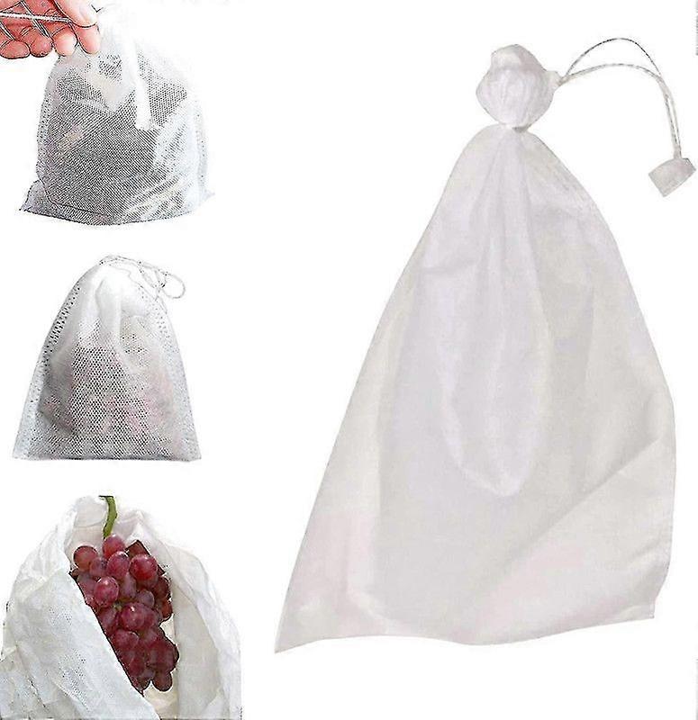 虫や鳥の保護ネット、引き紐付き果物保護バッグ、ブドウ保護バッグ、果物、花、野菜を保護、防水、通気性