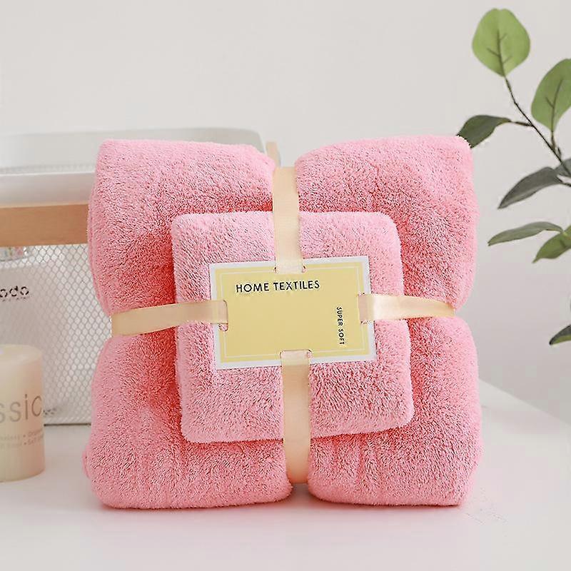 2Pcs Extra Large Towel Set Highly Absorbent Soft Bath & Face Towels Bath Towels