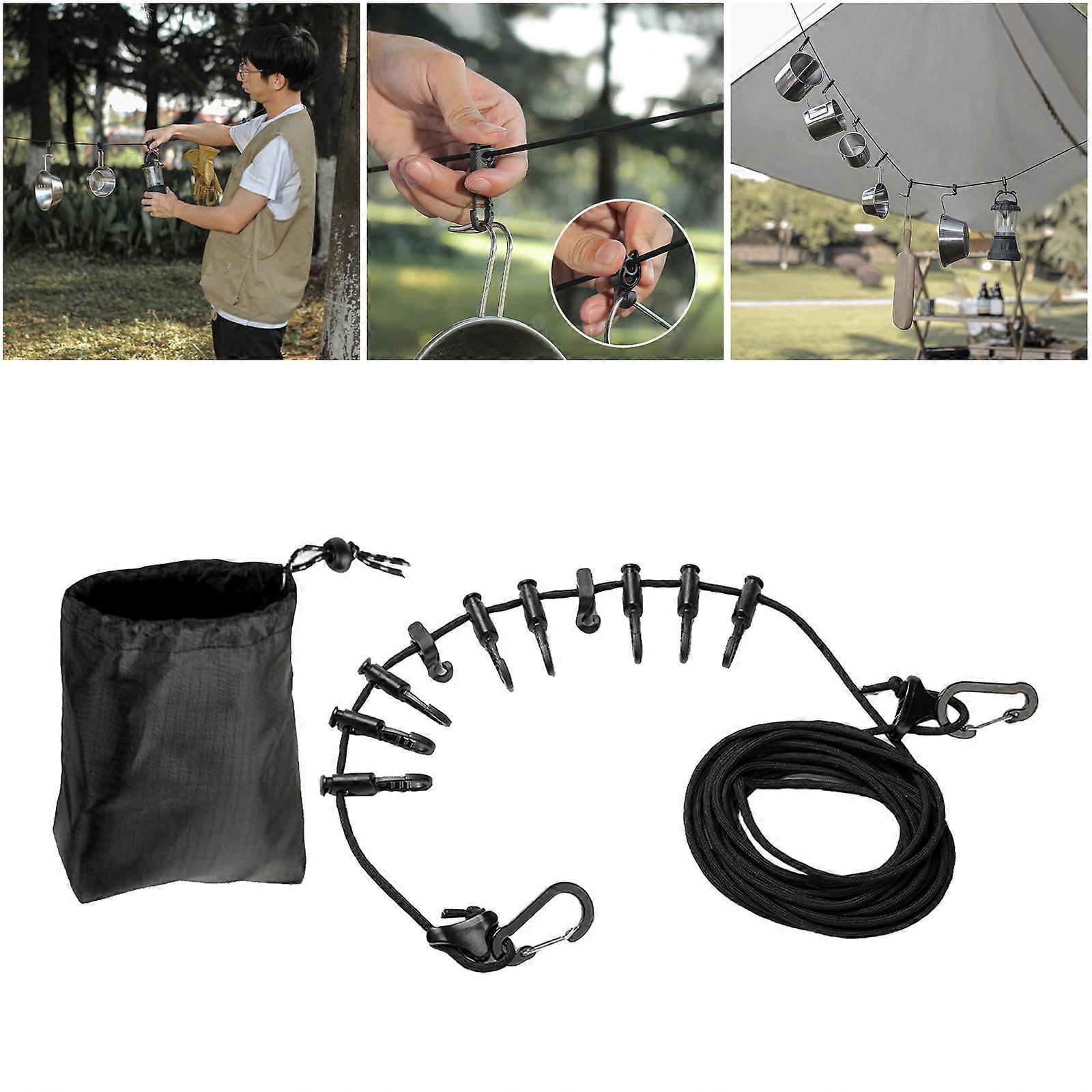 Outdoor Camping Leash Rope, Camp Hanging Rope Tent Accessories Camping For