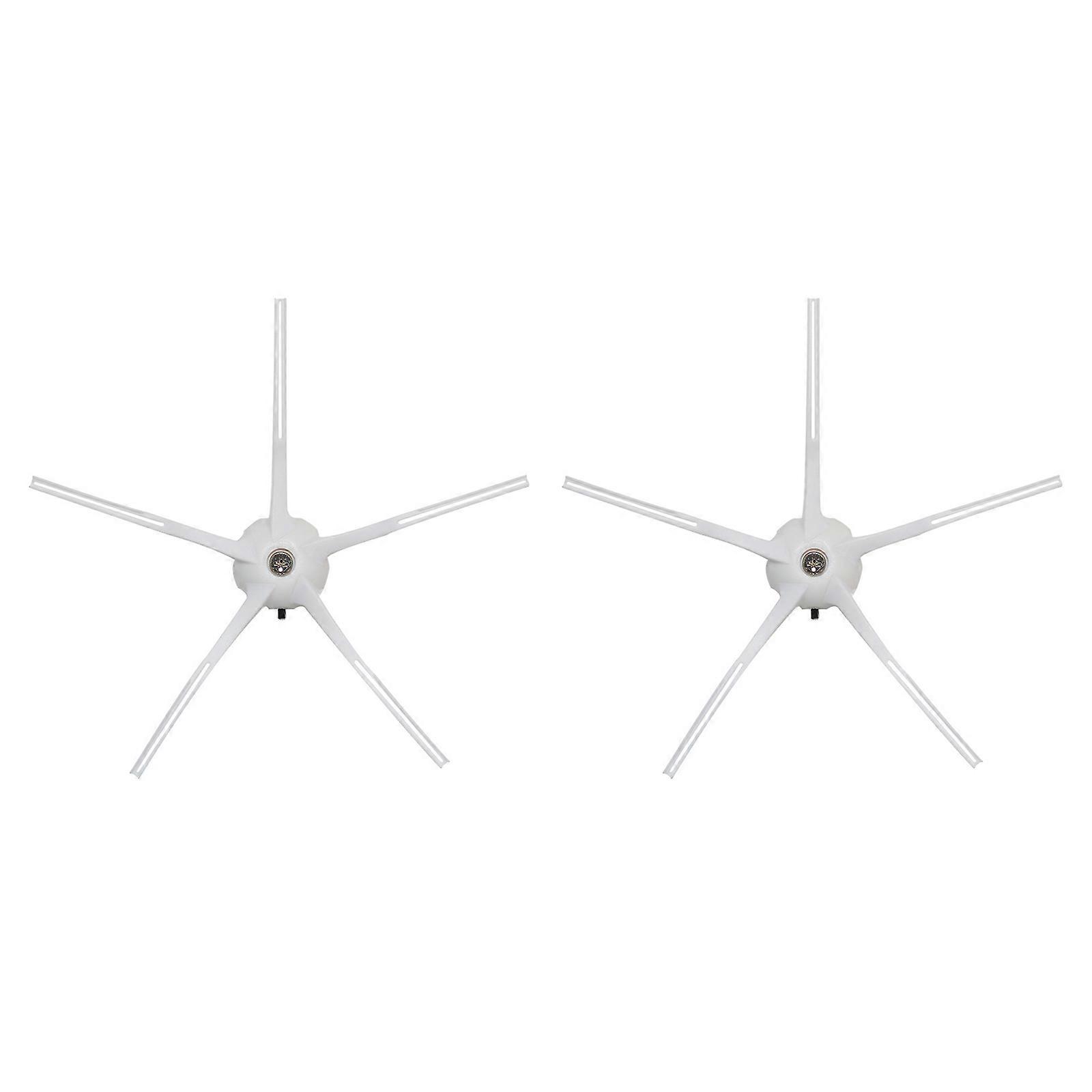 Side Brush Sweeper Accessories Replacement Parts for ROBOROCK Q5 Sweeper (2x Pentagonal Side Brushes White)
