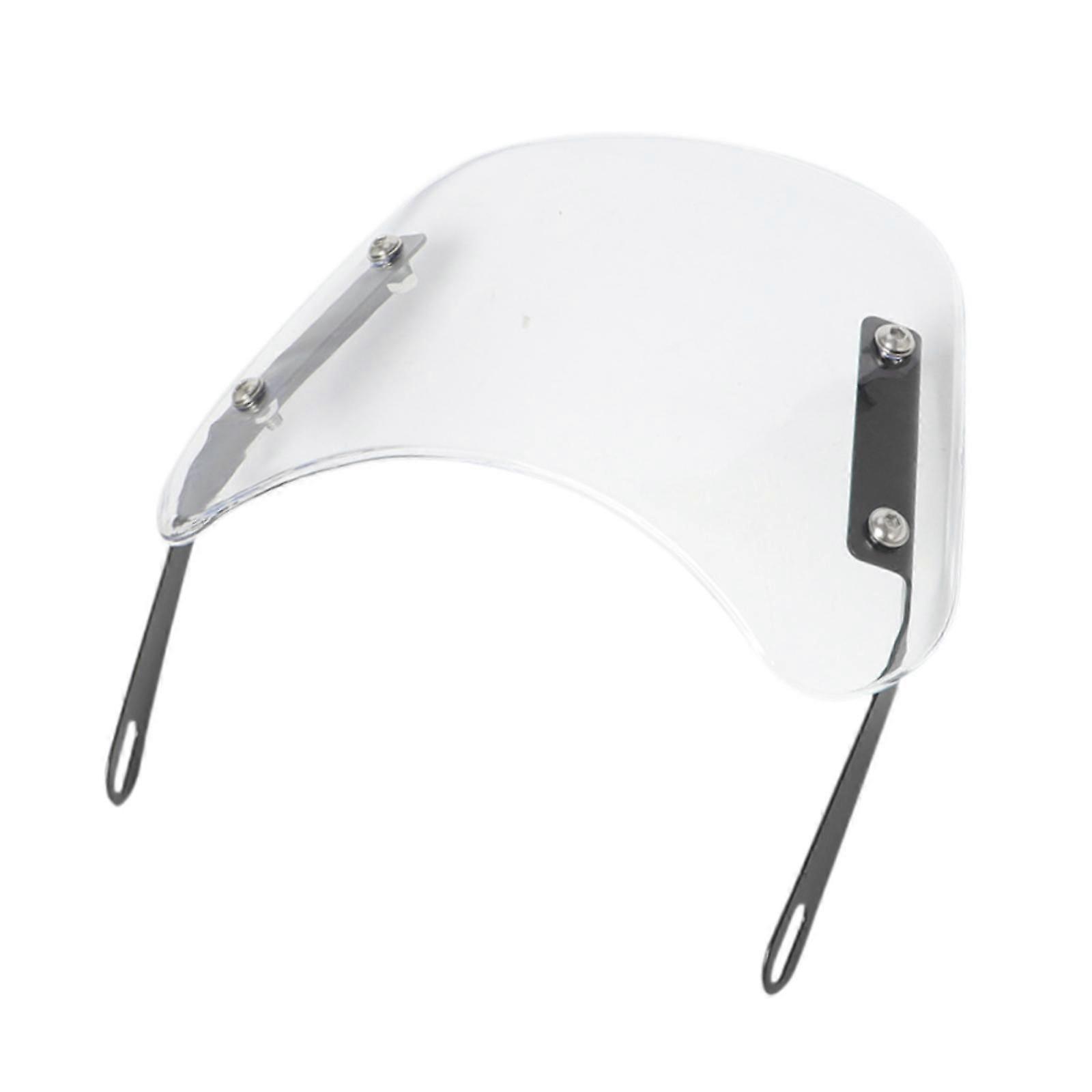 Deflector de vânt pentru parbriz motocicletă pentru faruri de 5"-7'' Motociclist alb