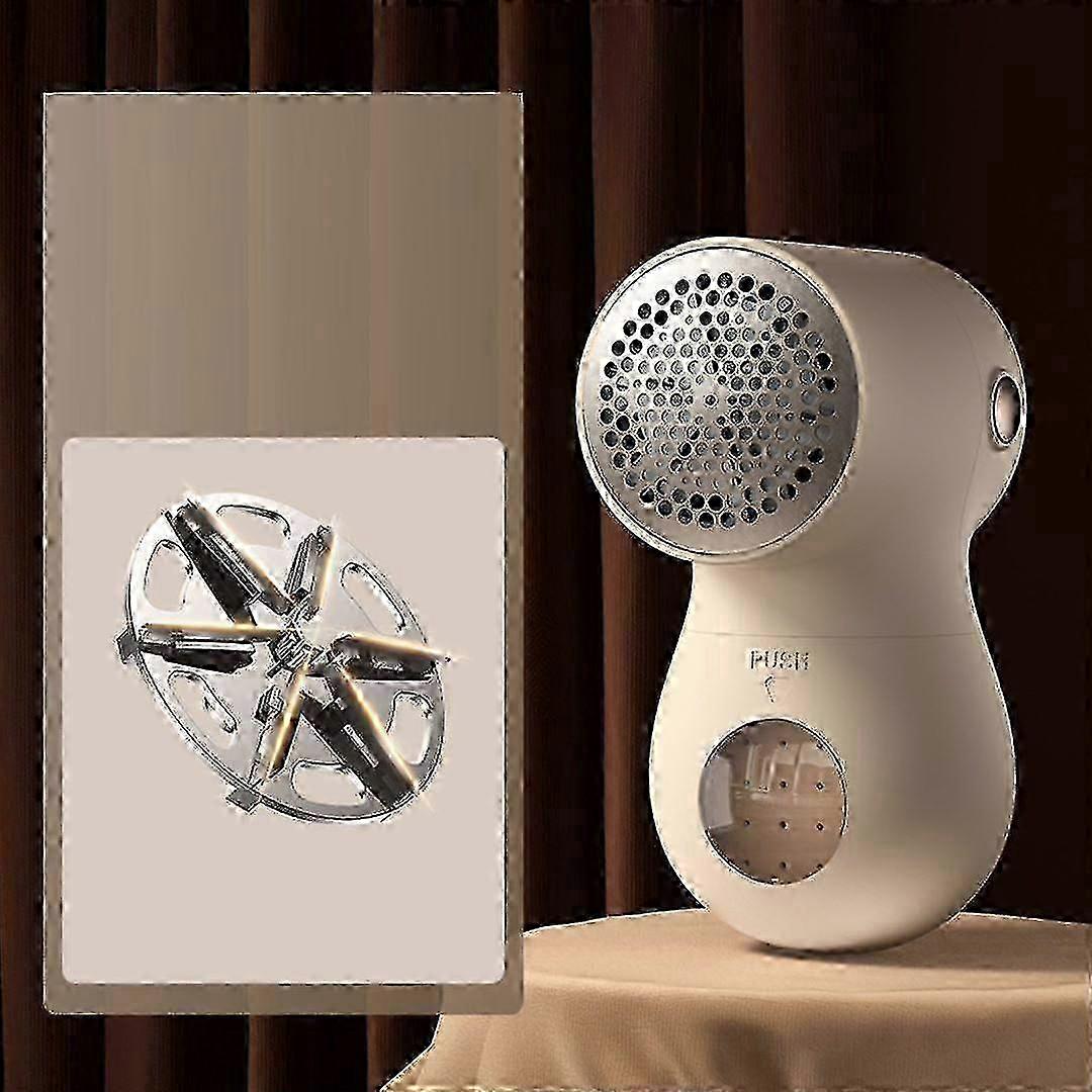 Rechargeable Fabric Shaver, Lint Remover For Clothes Electric Lint Shaver With 6-leaf Blades, Defuzzer For Removing Fuzz And Pill From Sweater