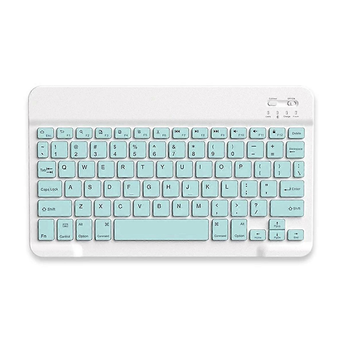 10 Inch Rechargeable Bluetooth Keyboard Ultra-Thin Portable Bluetooth Keyboard for , IOS, Android