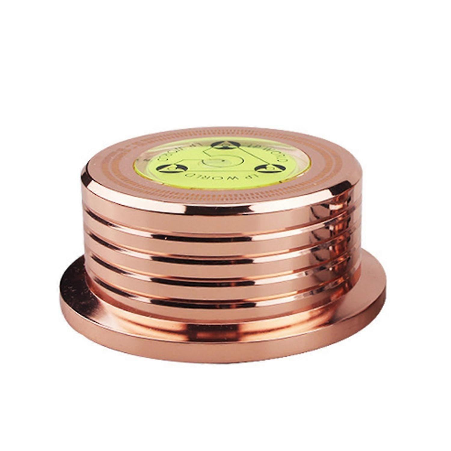 Record Weight Stabilizer 50Hz Bubble Level Speed Detection Turntable LP Disc Stabilizer Clamp for Vi