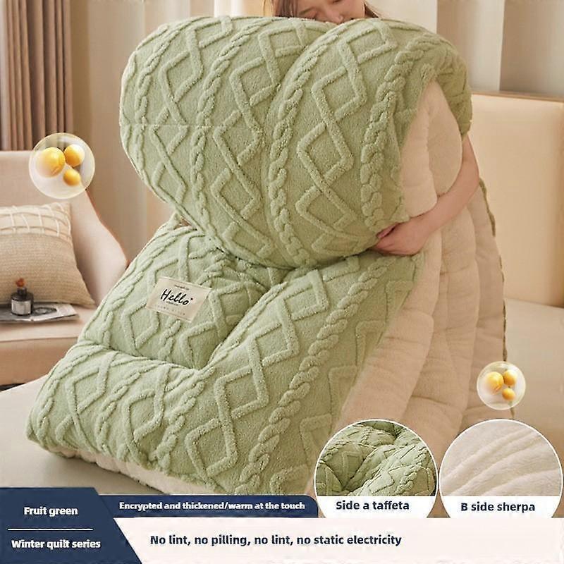 Thick lamb wool blanket