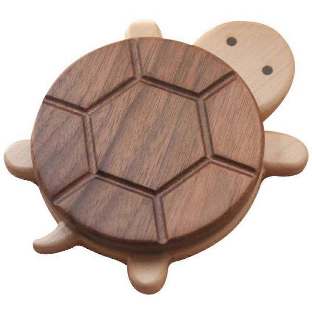 Creative Turtle Shape Black Walnut Wood Coaster Dining Table Heat Resistant Cup Mat