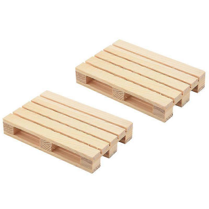 2PCS 120X80mm ξύλινη διακόσμηση παλετών για 1/10 RC ερπυστριοφόρο αυτοκίνητο αξονικό SCX10 90046 TRX4 Redcat