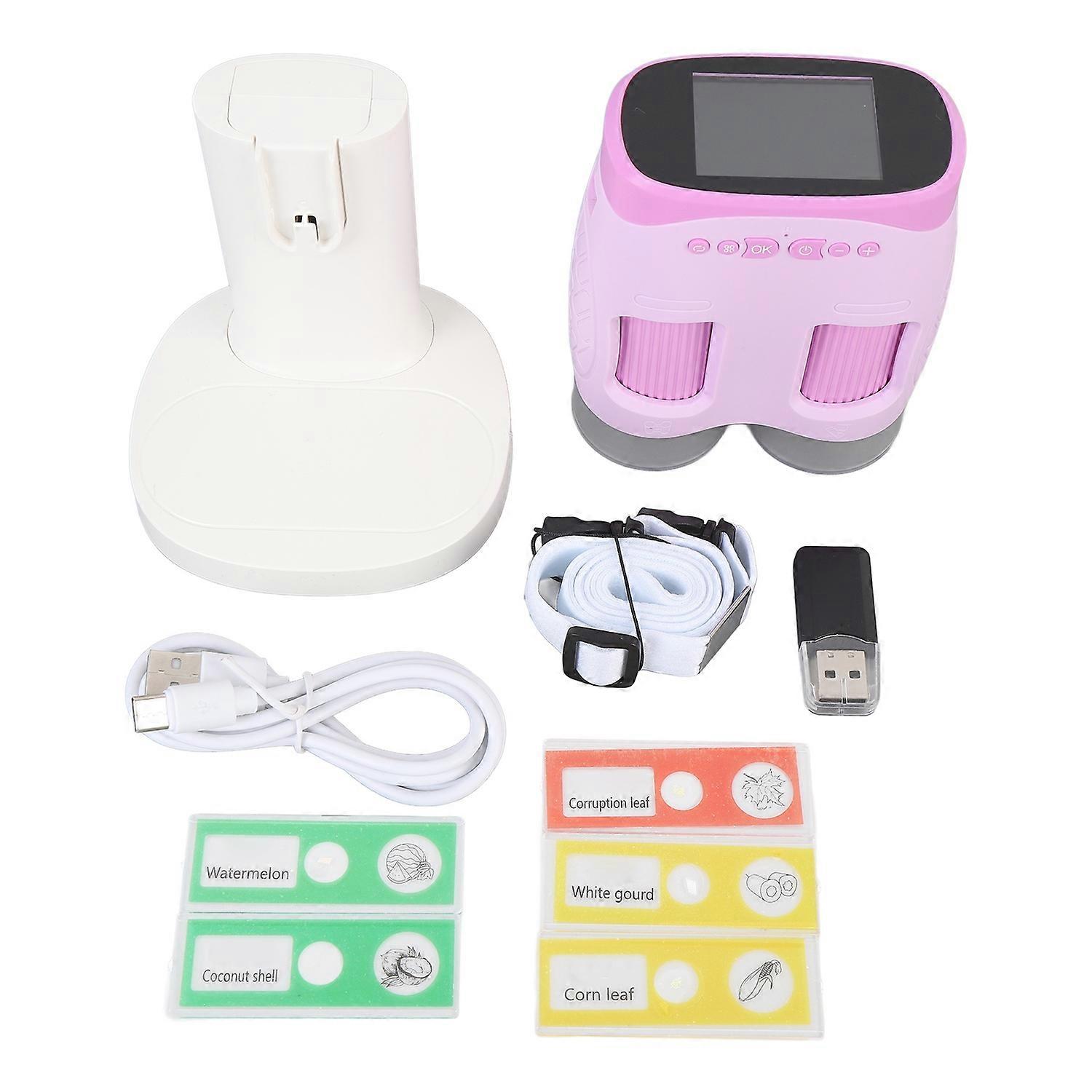 Portable Handheld Microscope Educational Microscope for Toddlers with 2 Inch Screen 900mAh Battery B