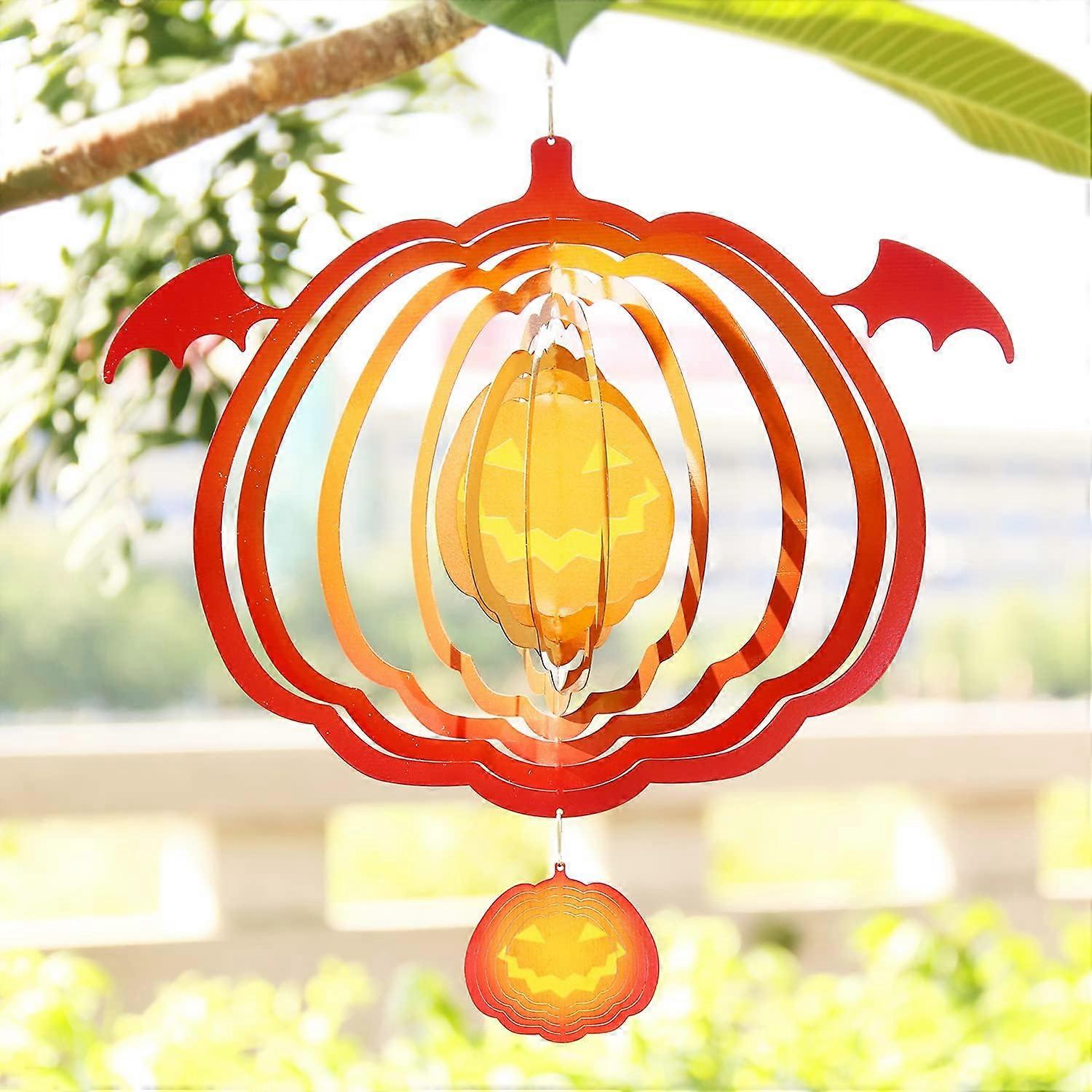 1Pcs Stainless Steel Halloween 3D Wind Chime