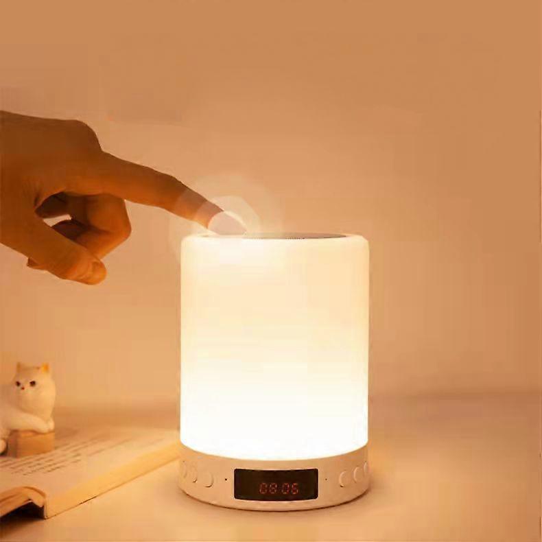 Dokunmatik Başucu Lambası, Işıklı Bluetooth Hoparlör, Müzik, Saat, Alarm ve Radyo Hepsi Bir Arada, Erkekler, Kadınlar, Erkekler için En İyi Doğum Günü Noel Sevgililer Günü Hediyeleri