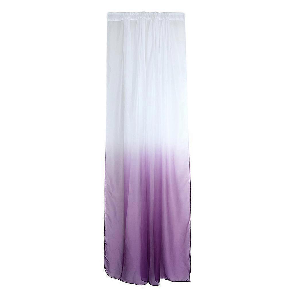 Window Tulle Voile Gradient Room Curtain Panel 100*200cm