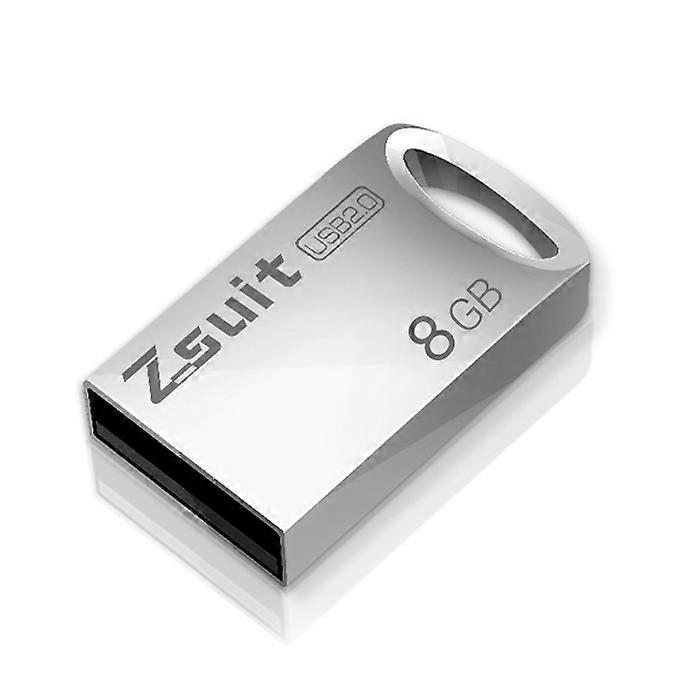Zsuit 8GB USB 2.0 Mini Metal Ring Shape USB Flash Disk