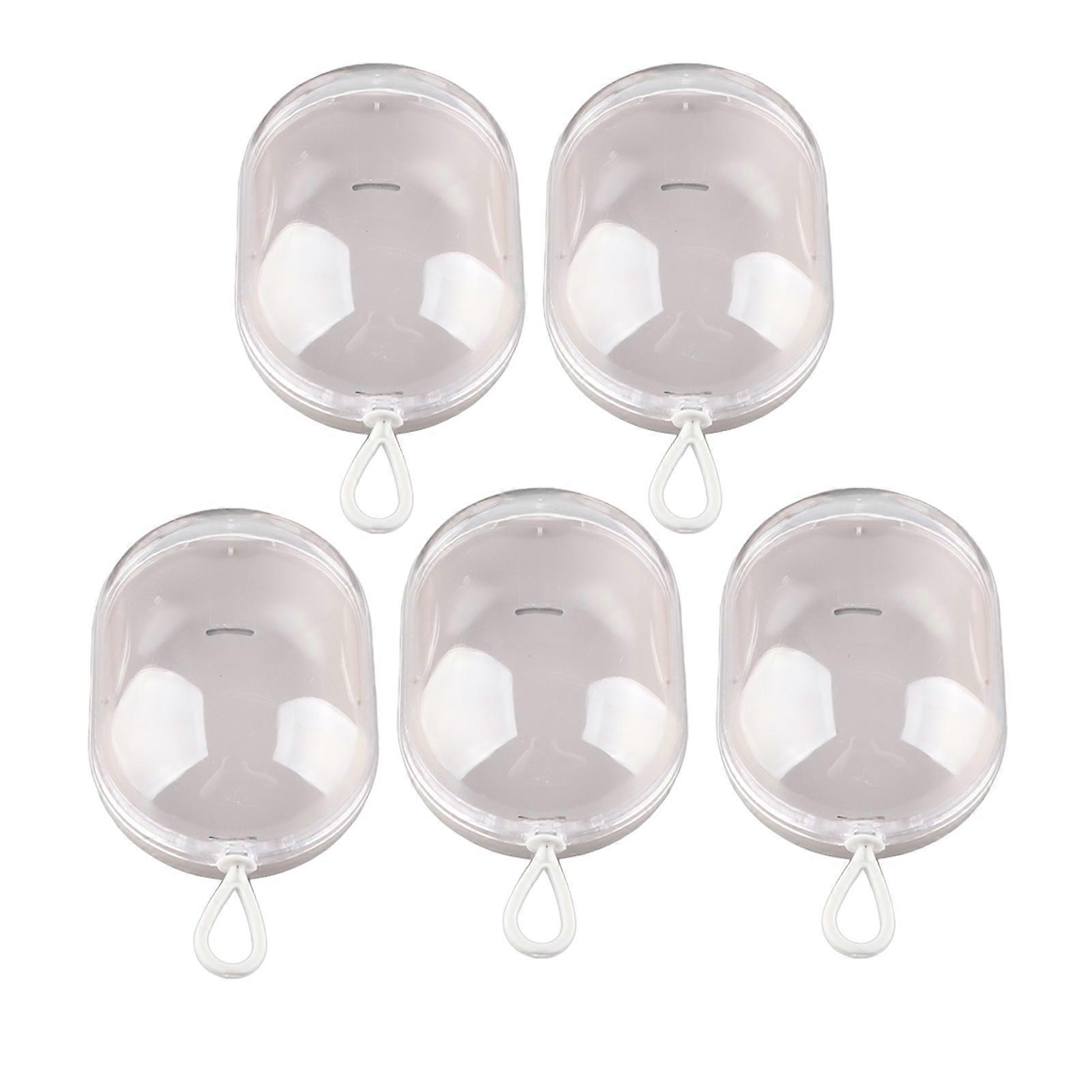 5PCS Makeup Travel Case Makeup Sponge Holder Plastic Sponge Box Make Up Egg Case